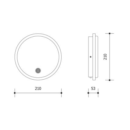 Applique murale d'extérieur LED avec capteur de mouvement et capteur crépusculaire LED/15W/230V IP65 blanc