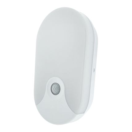 Applique murale extérieure à LED avec détecteur de mouvement, 18W/230V, IP44, blanche