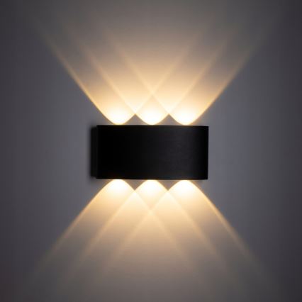 Applique murale extérieure ARROW 6xLED/1W/230V IP54 noir