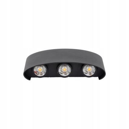 Applique murale extérieure ARROW 6xLED/1W/230V IP54 noir