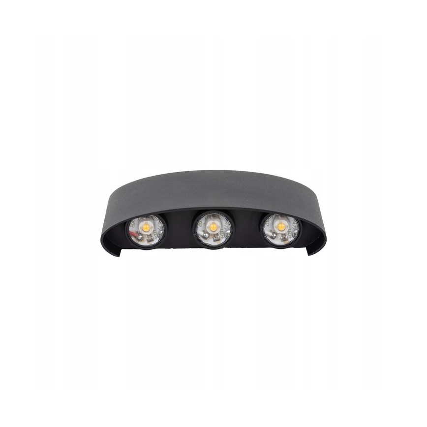 Applique murale extérieure ARROW 6xLED/1W/230V IP54 noir
