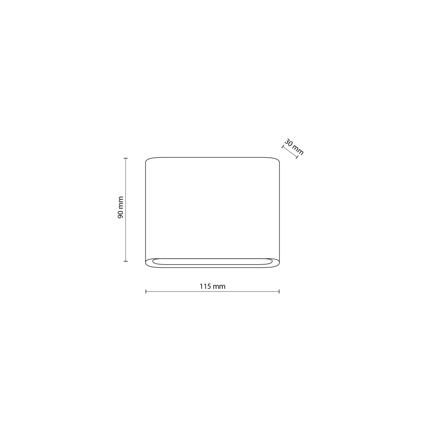 Applique murale extérieure ARWENA 2xLED/3W/230V IP54 noir