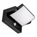 Applique murale extérieure avec détecteur LED/17W/230V 3000K IP65 noir