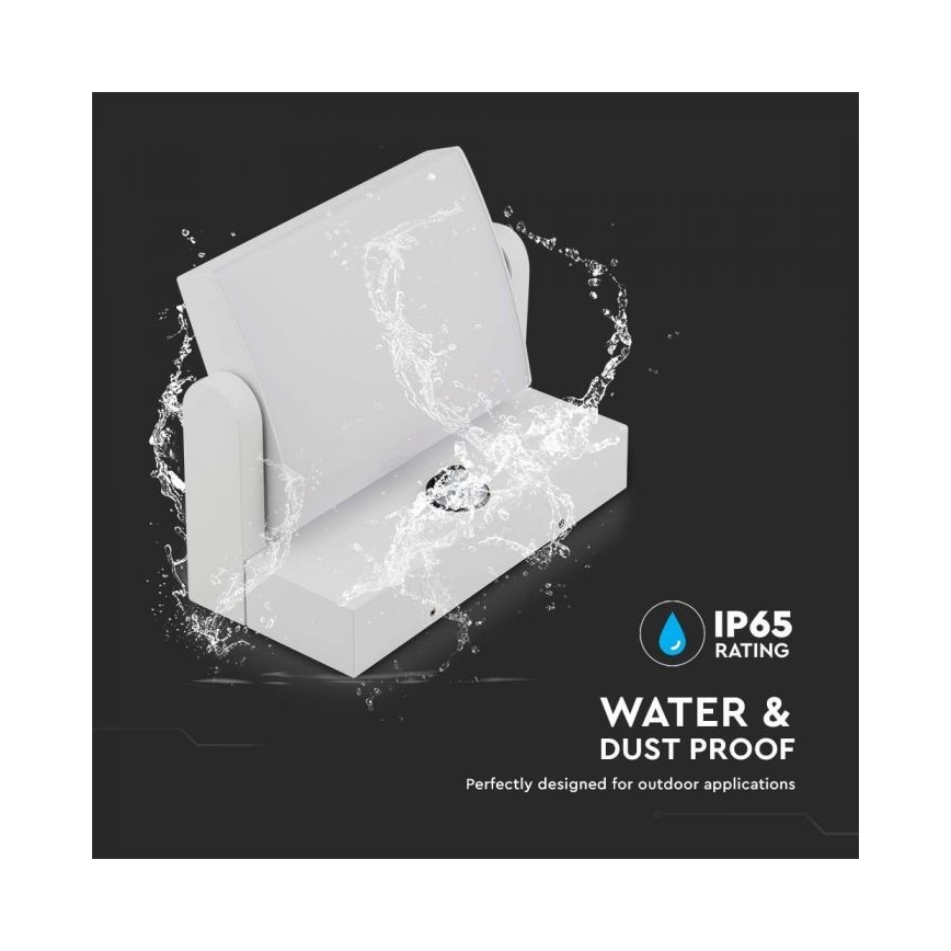 Applique murale extérieure avec détecteur LED/17W/230V 4000K IP65 blanc