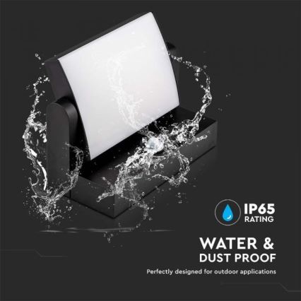 Applique murale extérieure avec détecteur LED/17W/230V 4000K IP65 noir
