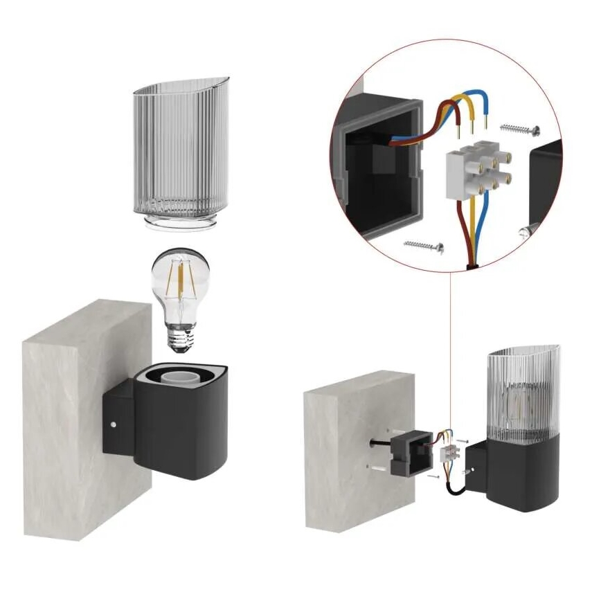 Applique murale extérieure LANA 1xE27/25W/230V IP54