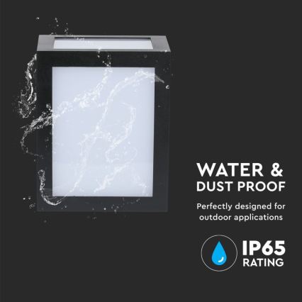 Applique murale extérieure LED/12W/230V 4000K IP65 noire