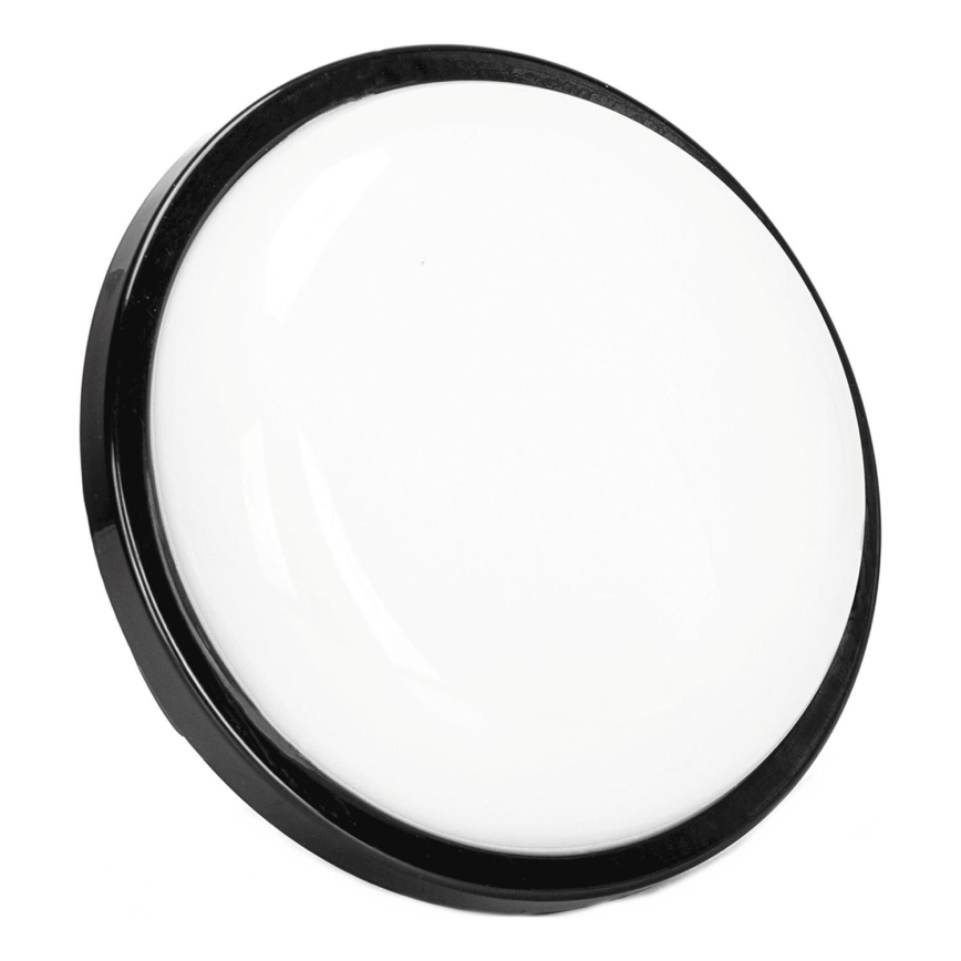 Applique murale extérieure LED/15W/230V 6500K d. 15,5 cm noir IP65