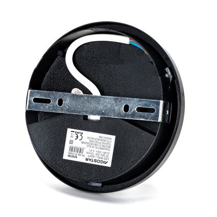 Applique murale extérieure LED/15W/230V 6500K d. 15,5 cm noir IP65