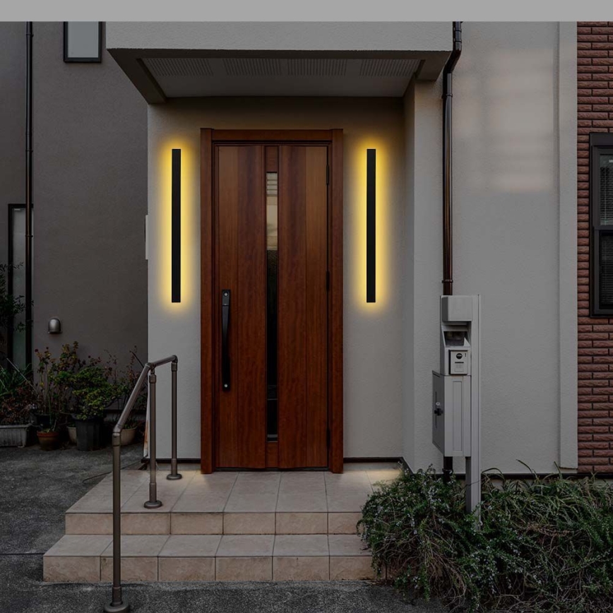 Applique murale extérieure LED/16W/230V 4000K IP65 noir