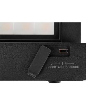Applique murale d'extérieur LED avec détecteur de mouvement et capteur crépusculaire LED/36W/230V 3000/4000/6500K IP54 noire