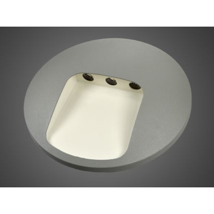 Applique murale extérieure LED DACU LED/3W/230V IP54 gris