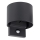 Applique murale extérieure LED dotée d'un détecteur de mouvement et d'un capteur crépusculaire REKA LED/7W/230V IP54 anthracite ronde