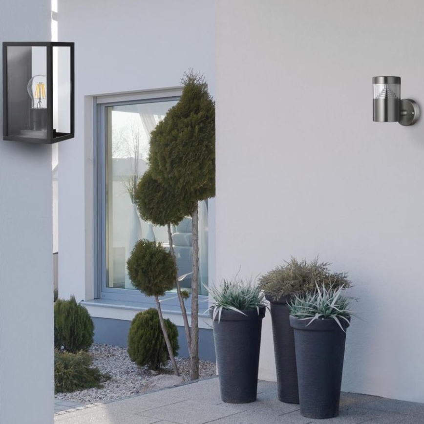 Applique murale extérieure MALMO 1xE27/15W/230V noir IP44