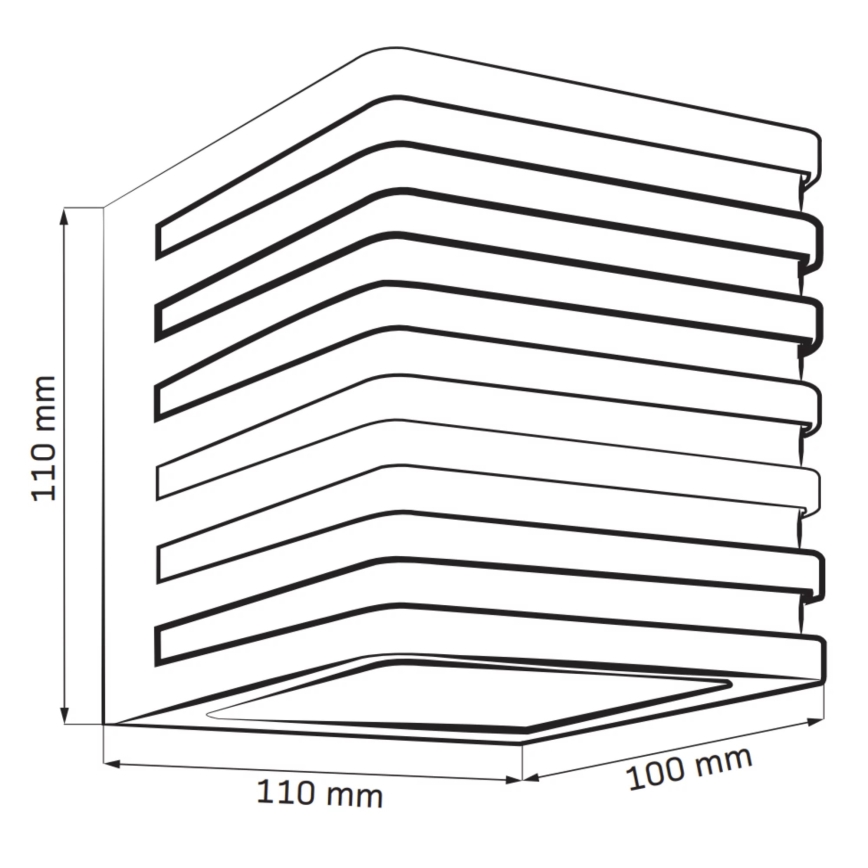 Applique murale extérieure MAXWELL LED/10W/230V IP54 graphite
