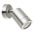 Applique murale extérieure OLIMP 2 1xGU10/8W/230V IP44 acier inoxydable