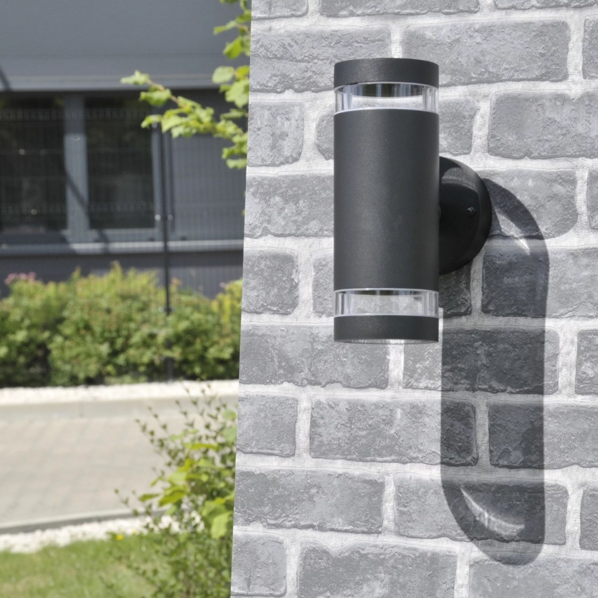 Applique murale extérieure RINO 2xGU10/12W/230V IP54 noir