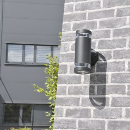Applique murale extérieure RINO 2xGU10/12W/230V IP54 noir