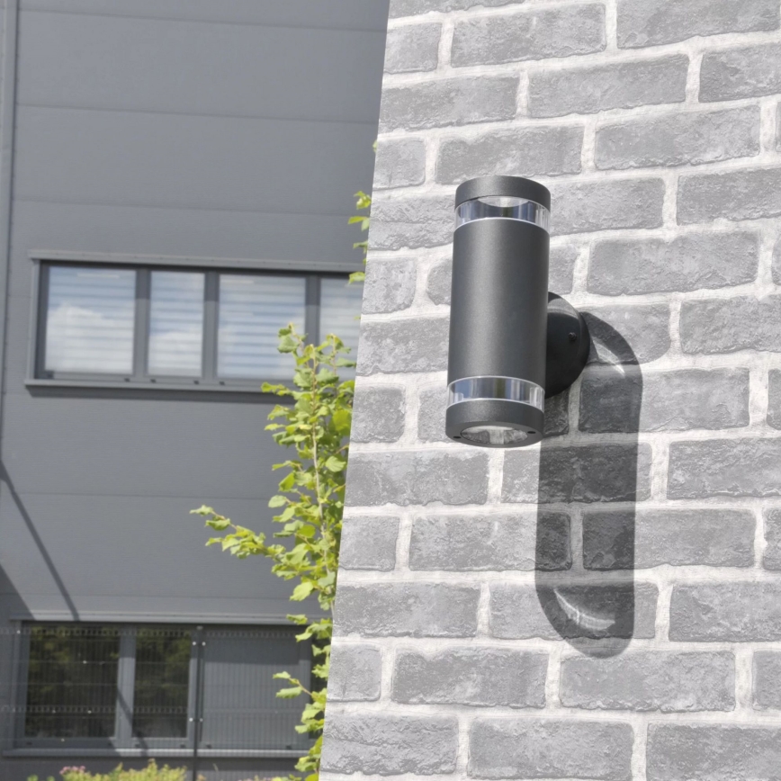 Applique murale extérieure RINO 2xGU10/12W/230V IP54 noir