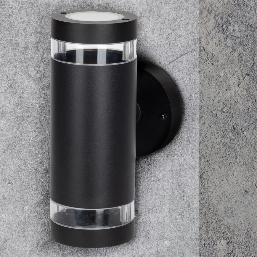Applique murale extérieure RINO 2xGU10/12W/230V IP54 noir