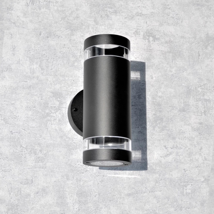 Applique murale extérieure RINO 2xGU10/12W/230V IP54 noir