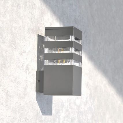Applique murale extérieure TEKSAS 1xE27/12W/230V IP44 graphite