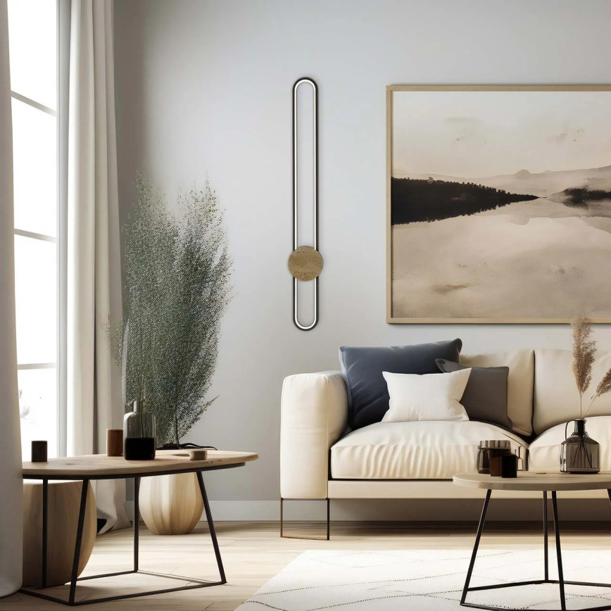 Applique murale FLORENTYNA LED/24W/230V 4000K noir/beige