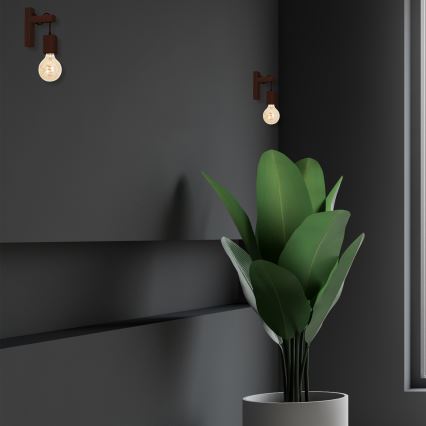 Applique murale JACK 1xE27/40W/230V bois marron