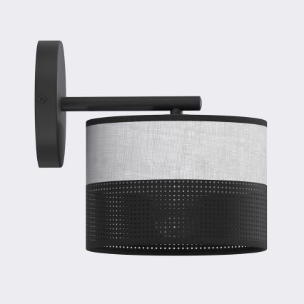 Applique murale KARBON 1xE27/15W/230V noir/gris