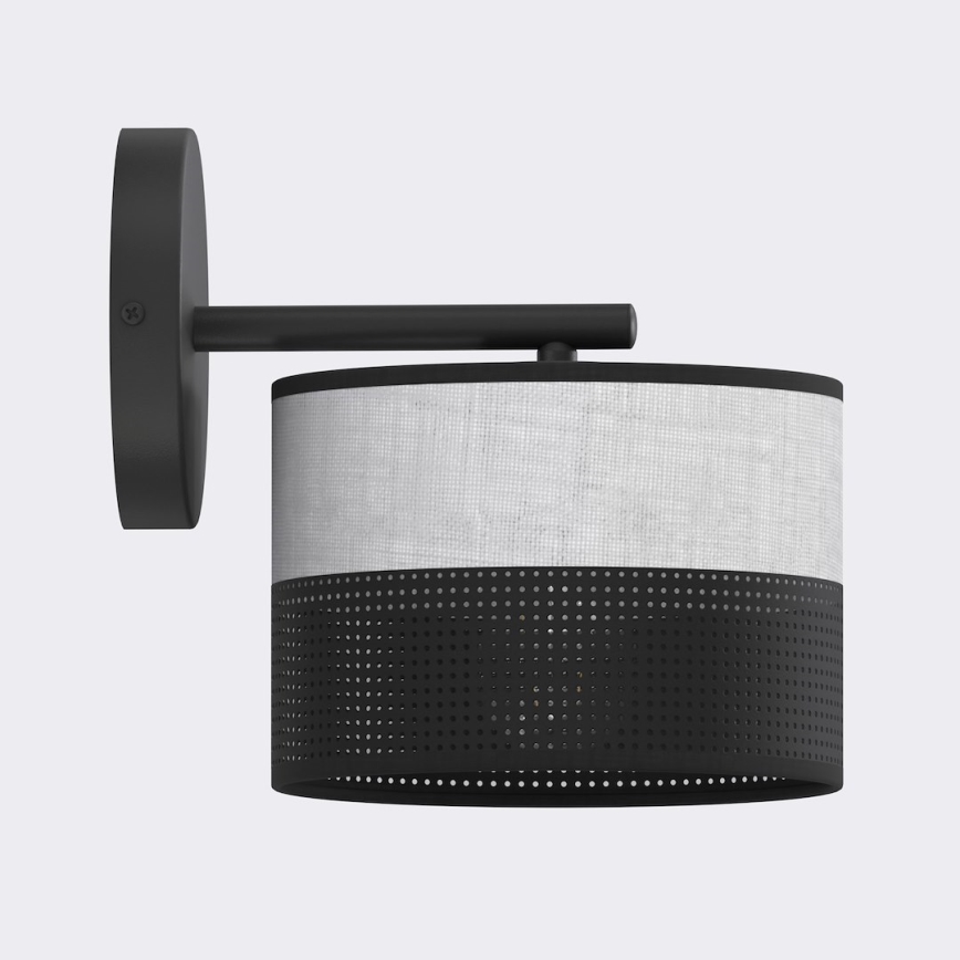 Applique murale KARBON 1xE27/15W/230V noir/gris