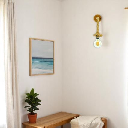 Applique murale KOS 1xE27/60W/230V hêtre