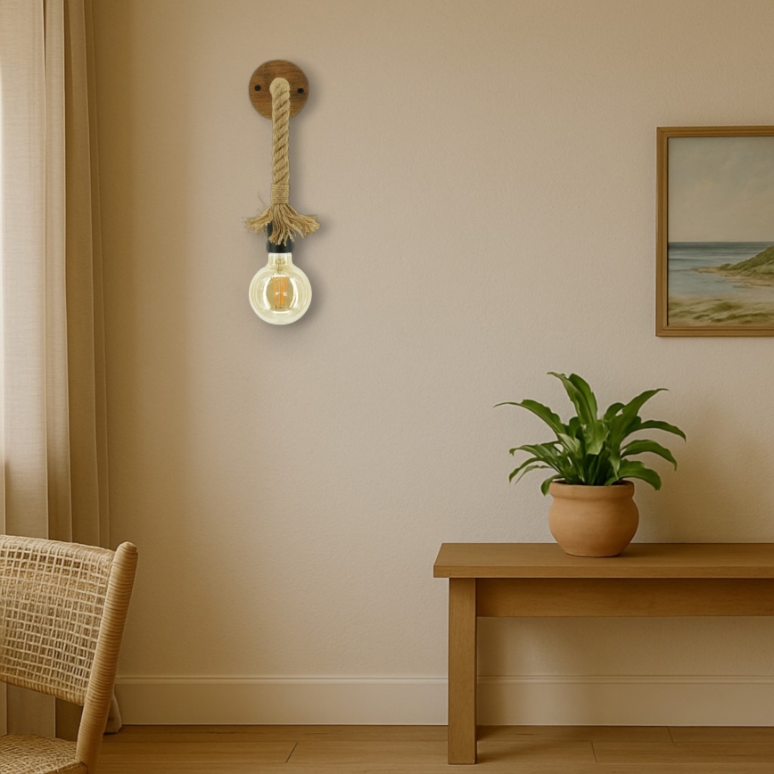 Applique murale KOS 1xE27/60W/230V hêtre
