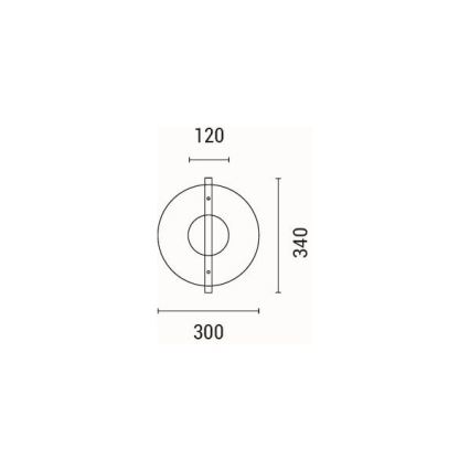 Applique murale LED/10W/230V 3000K