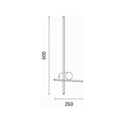 Applique murale LED/12W/230V 3000K