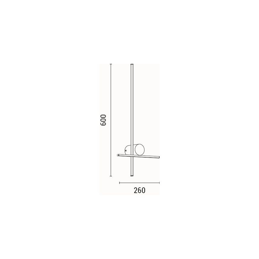 Applique murale LED/12W/230V 3000K