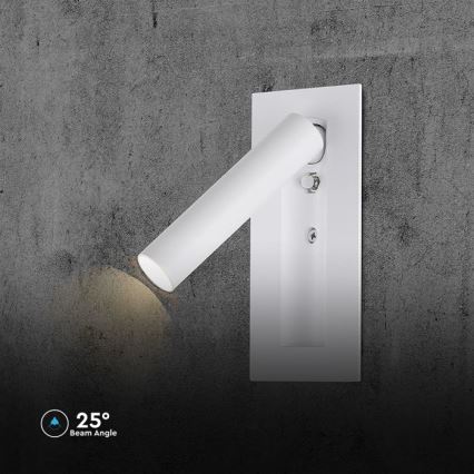 Applique murale LED/2W/230V/3000K blanche