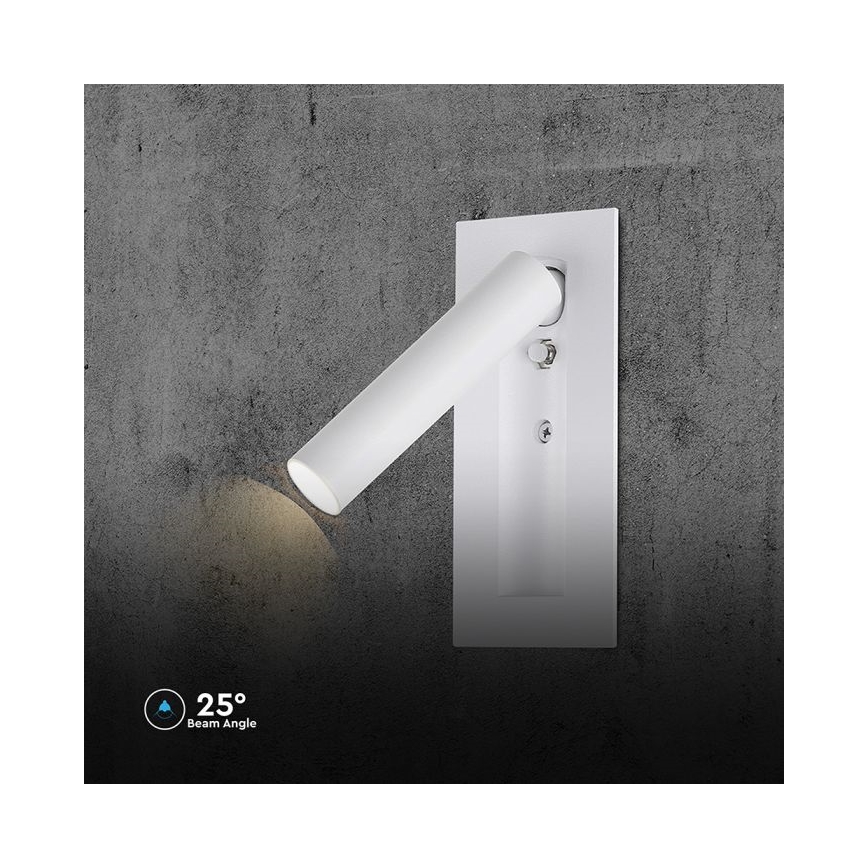 Applique murale LED/2W/230V/3000K blanche