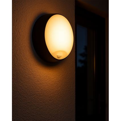 Applique murale d'extérieur LED dimmable avec détecteur de mouvement LED/15/18/20W/230V 3000K/4000K/6500K IP65 noir/blanc
