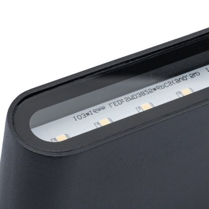 Applique murale LED d'extérieur FLOW 2xLED/3W/230V IP54 noir