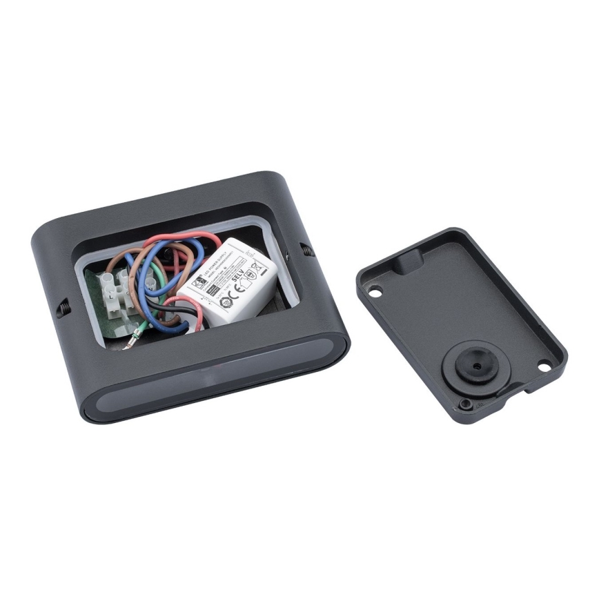 Applique murale LED d'extérieur FLOW 2xLED/3W/230V IP54 noir
