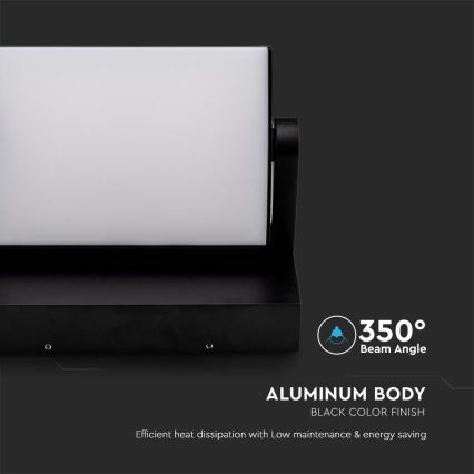 Applique murale LED d'extérieur LED/17W/230V 4000K IP65 noire