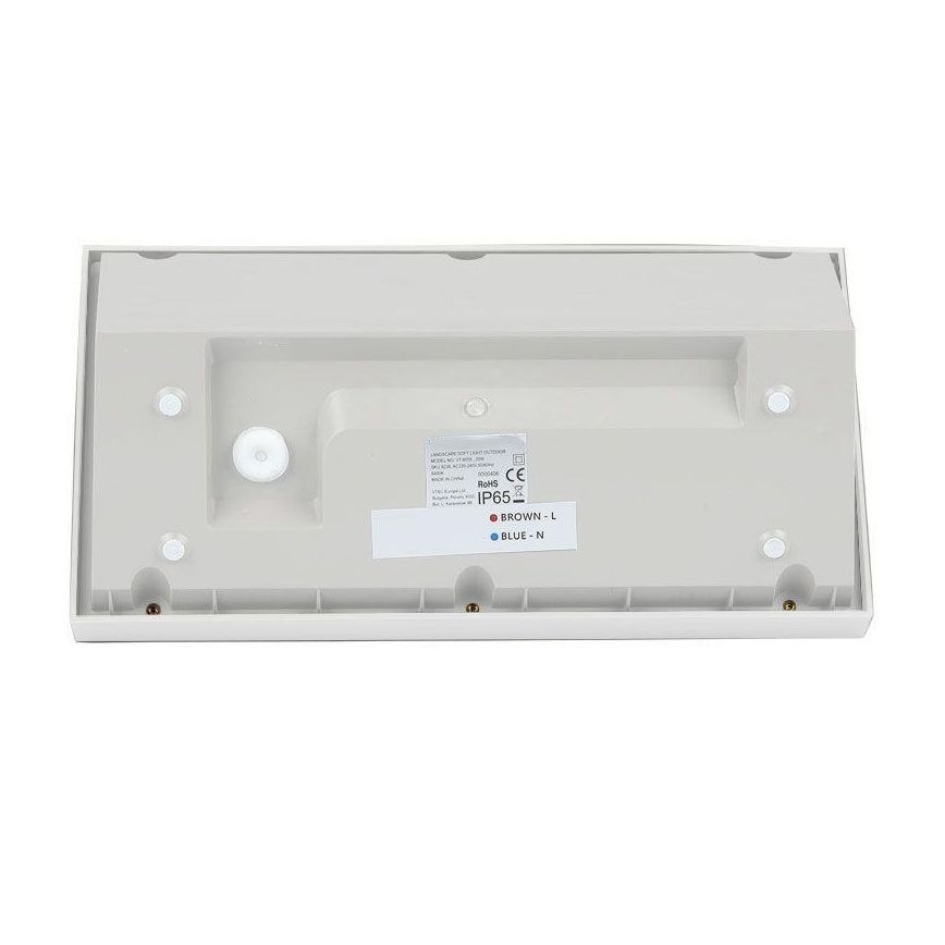 Applique murale LED d'extérieur LED/20W/230V 3000K IP65 blanc