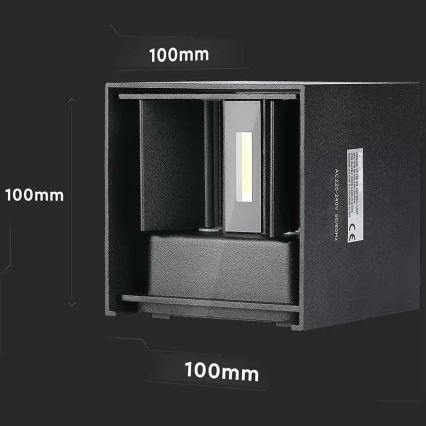 Applique murale LED d'extérieur LED/5W/230V 3000K IP65 noire