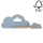 Applique murale LED enfant avec étagère CLOUD LED/5W/230V bleueApplique murale pour enfants avec étagère CLOUD LED/5W/230V Blanc/Rose - certifié FSC