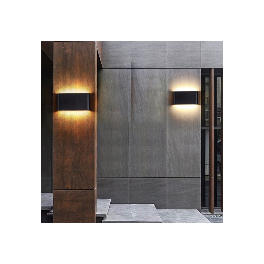 Applique murale LED extérieure FLOW 2xLED/3W/230V IP54 4000K anthracite