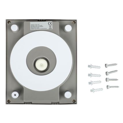 Applique murale LED extérieure LED/12W/230V 3000K IP65 gris