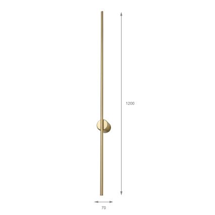 Applique murale LED LANA LED/12W/230V 4000K dorée mate