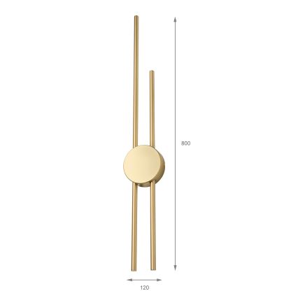Applique murale LED LANA LED/15W/230V 4000K dorée mate