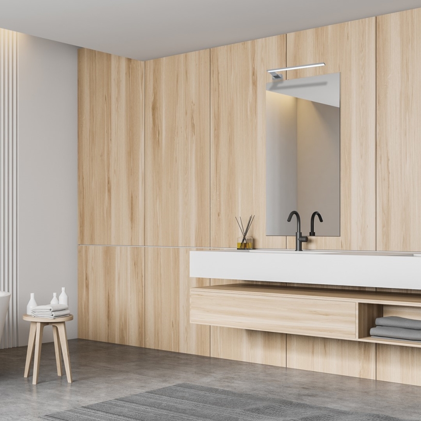 Applique murale LED pour salle de bains SHINE, 11 W, 230 V, 45 cm, IP44, chrome brillant