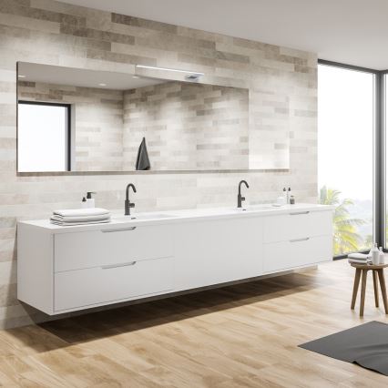 Applique murale LED pour salle de bains SHINE 11W/230V 45 cm IP44, chrome brillant